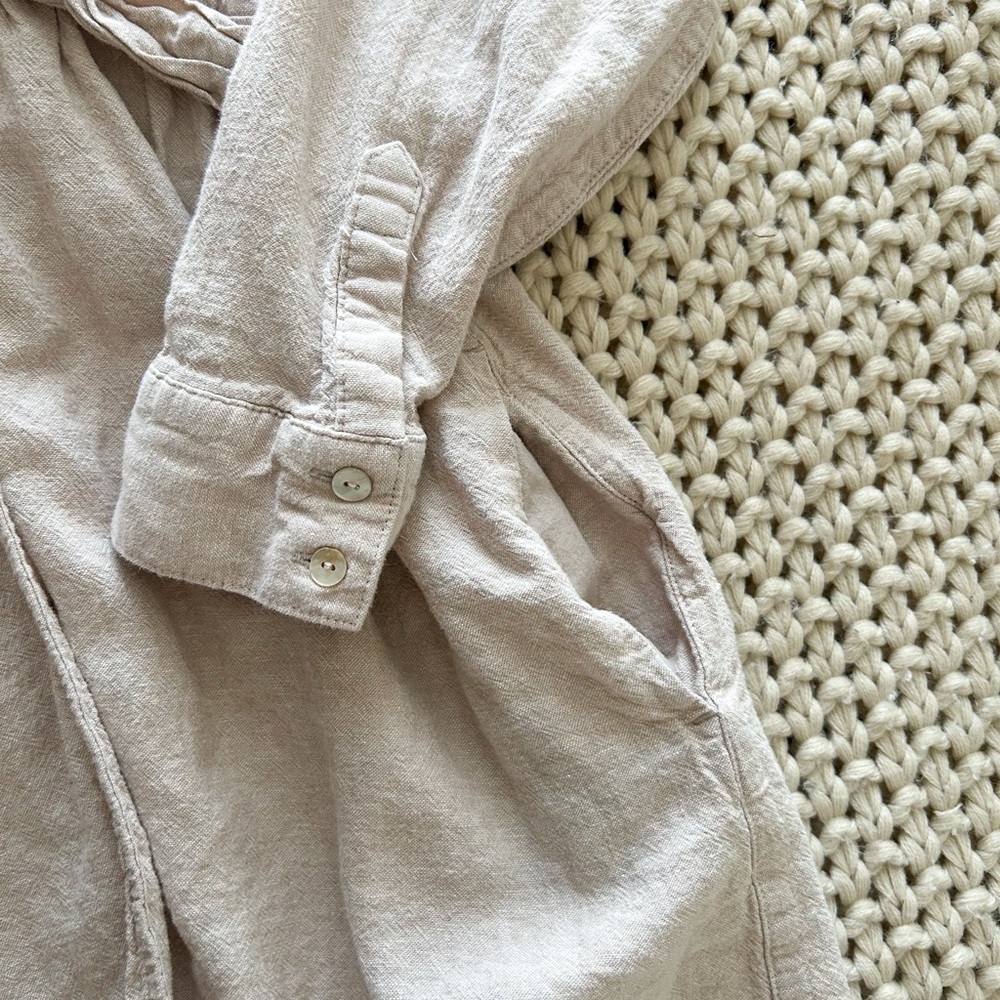 Linen Mini Dress - Picture 3 of 5